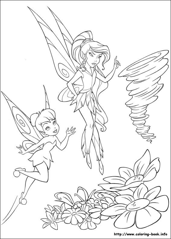 Tinkerbell coloring picture