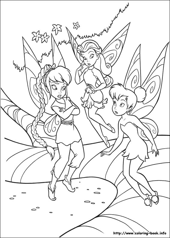 Tinkerbell coloring picture