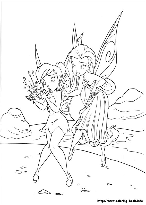 Tinkerbell coloring picture