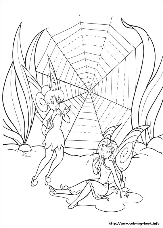 Tinkerbell coloring picture