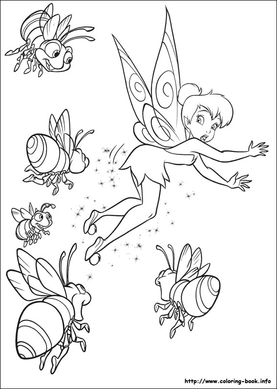 Tinkerbell coloring picture