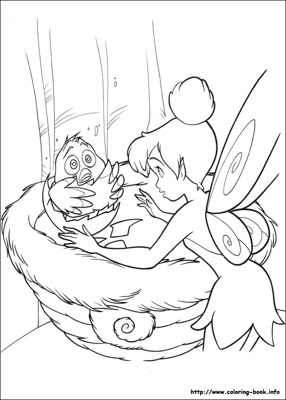 Tinkerbell coloring picture