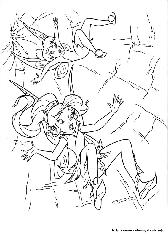 Tinkerbell coloring picture