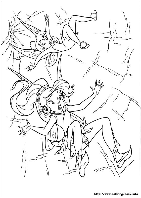 Tinkerbell coloring picture