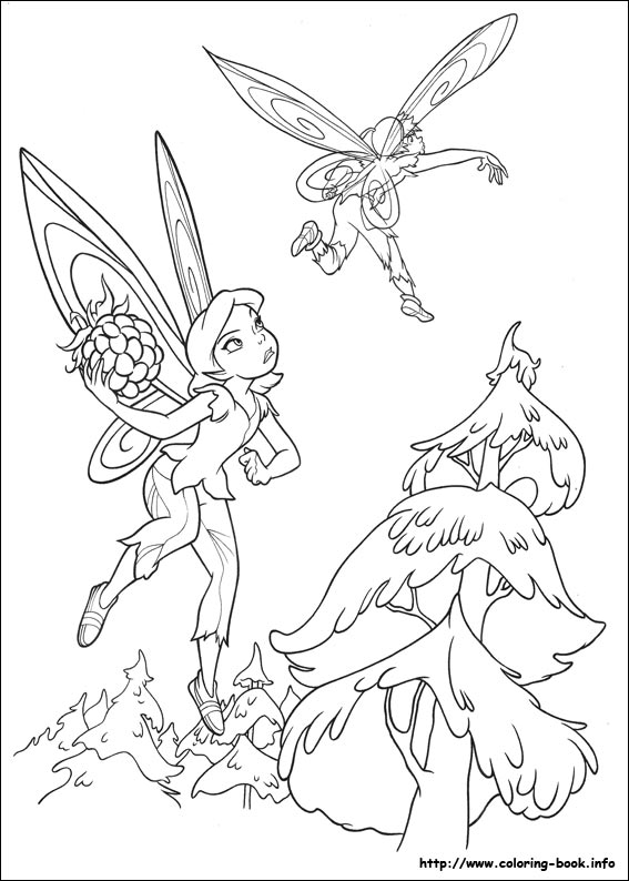 Tinkerbell coloring picture