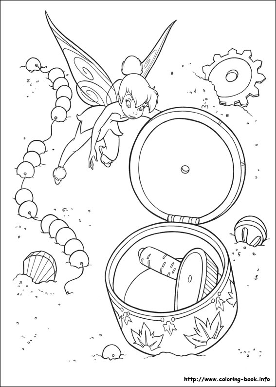 Tinkerbell coloring picture