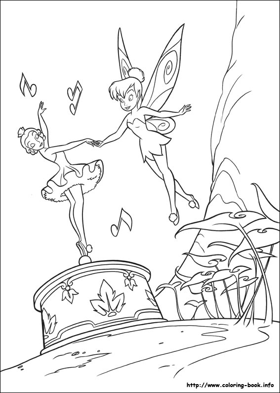 Tinkerbell coloring picture