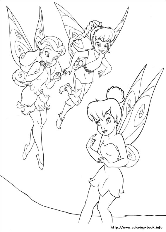 Tinkerbell coloring picture