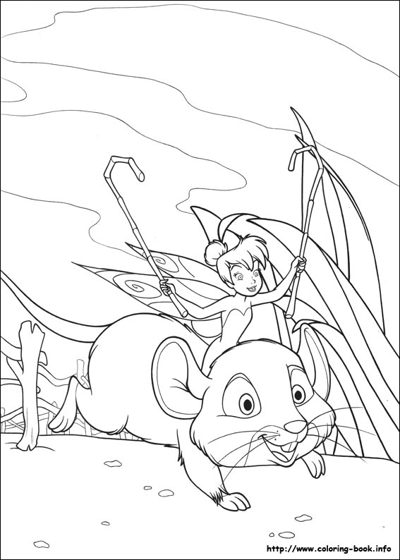 Tinkerbell coloring picture