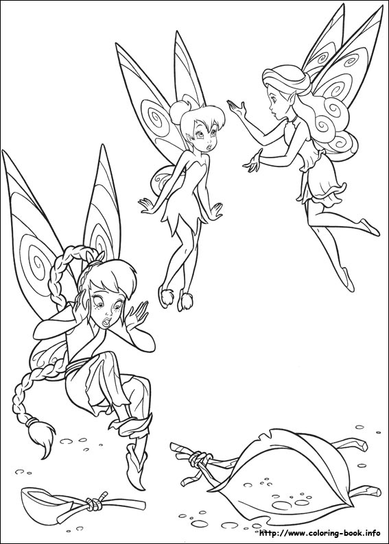 Tinkerbell coloring picture