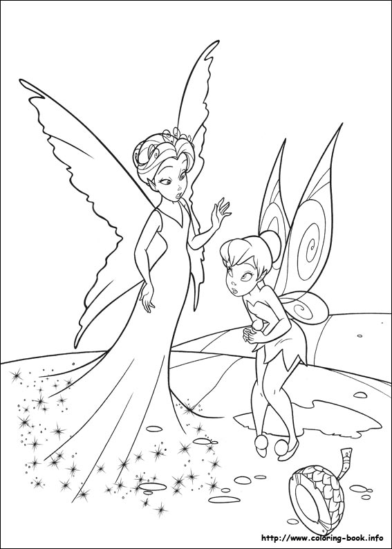 Tinkerbell coloring picture