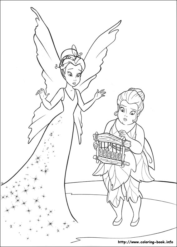 Tinkerbell coloring picture