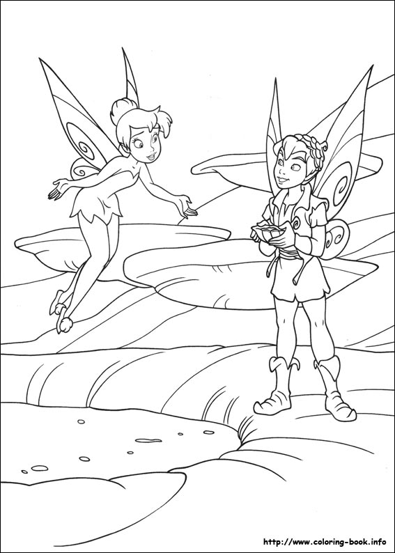 Tinkerbell coloring picture