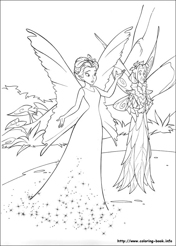 Tinkerbell coloring picture