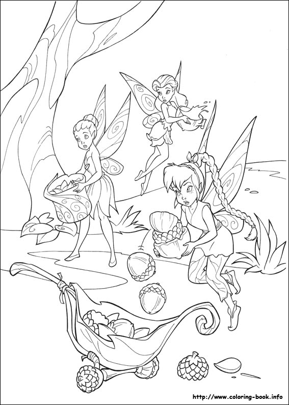 Tinkerbell coloring picture