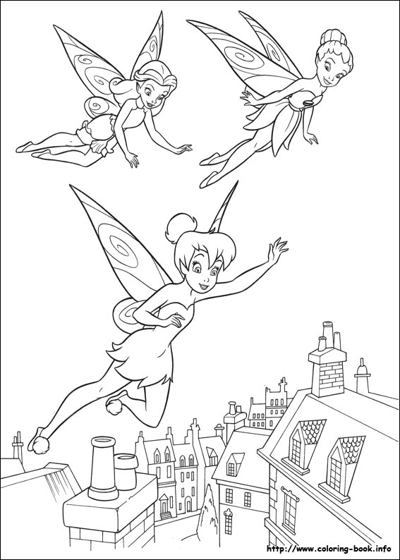 Tinkerbell coloring picture