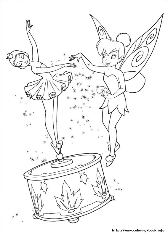 Tinkerbell coloring picture