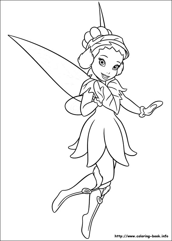 Tinkerbell coloring picture