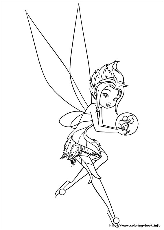 Tinkerbell coloring picture