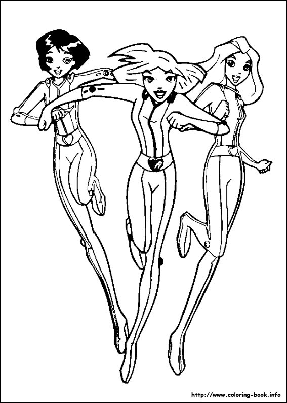 Totally Spies coloring picture