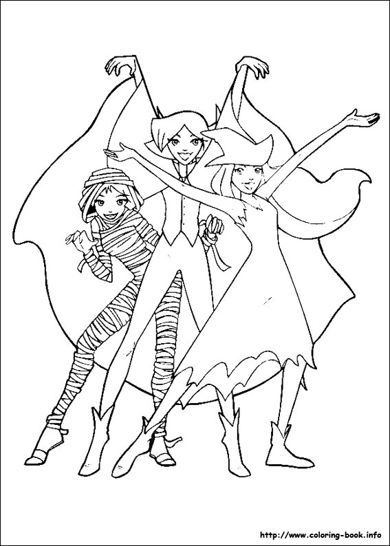 Totally Spies coloring picture