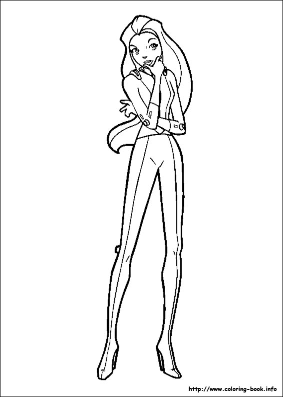 Totally Spies coloring picture