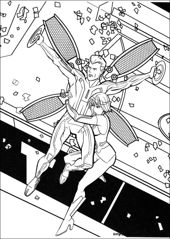 Tron coloring picture