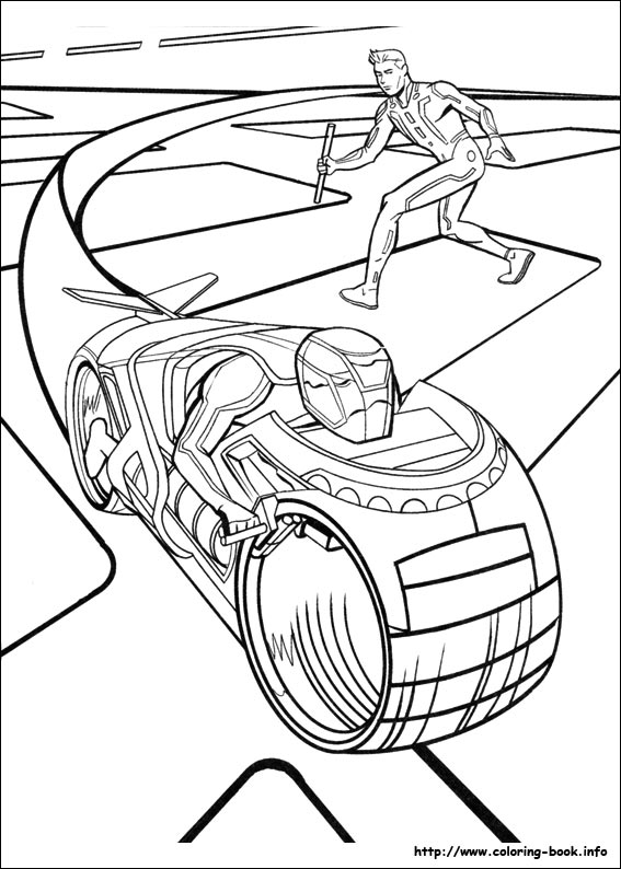 Tron coloring picture