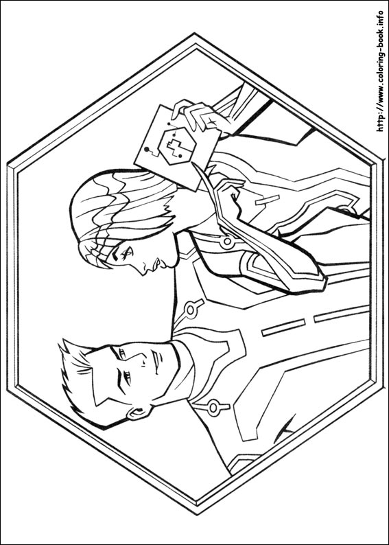 Tron coloring picture