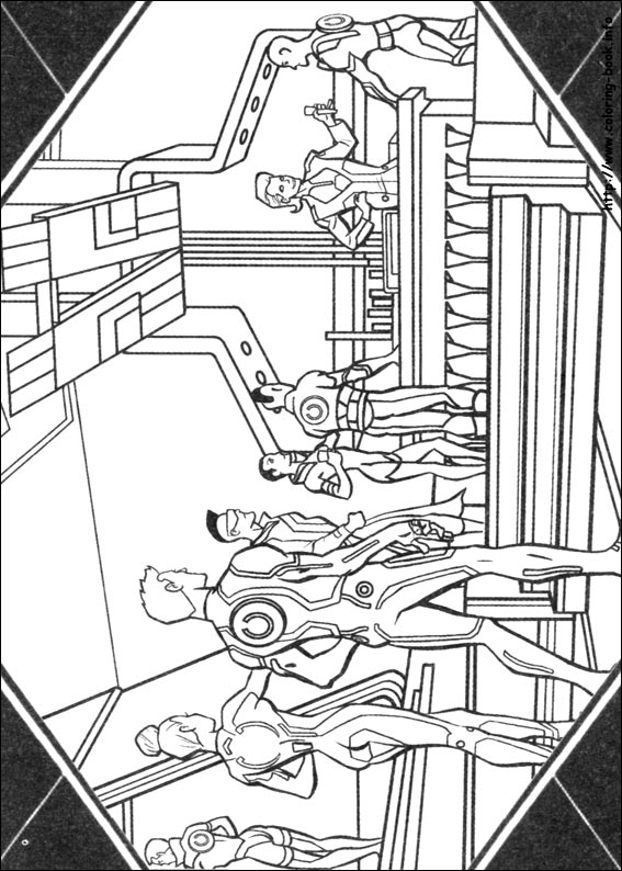 Tron coloring picture