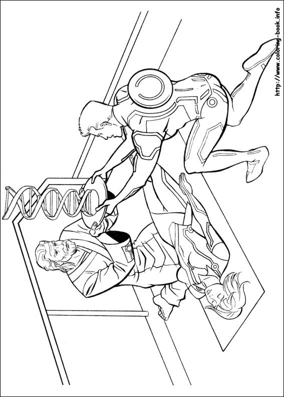 Tron coloring picture