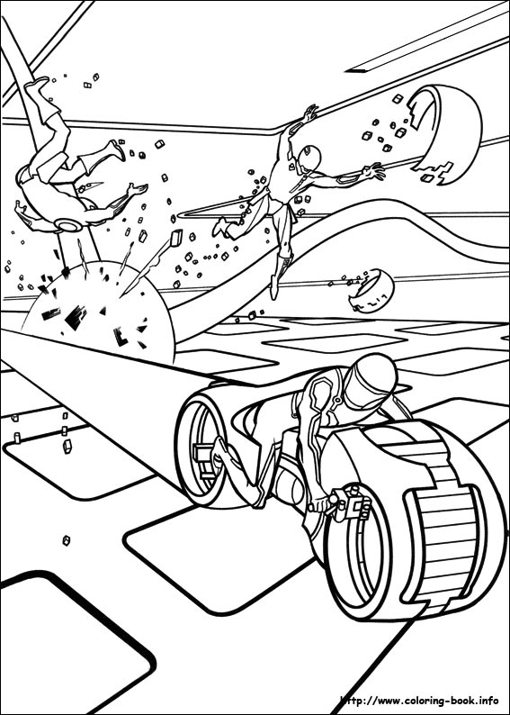 Tron coloring picture