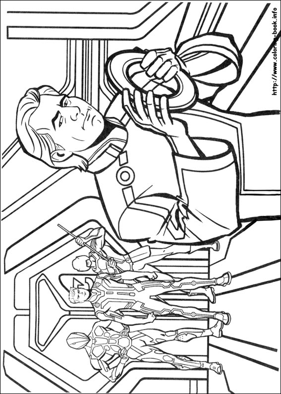 Tron coloring picture