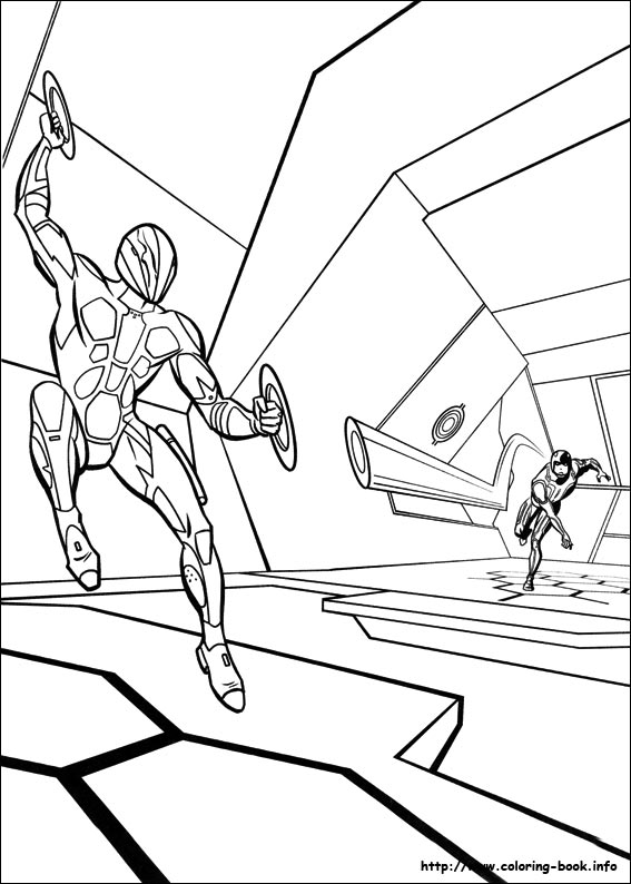 Tron coloring picture