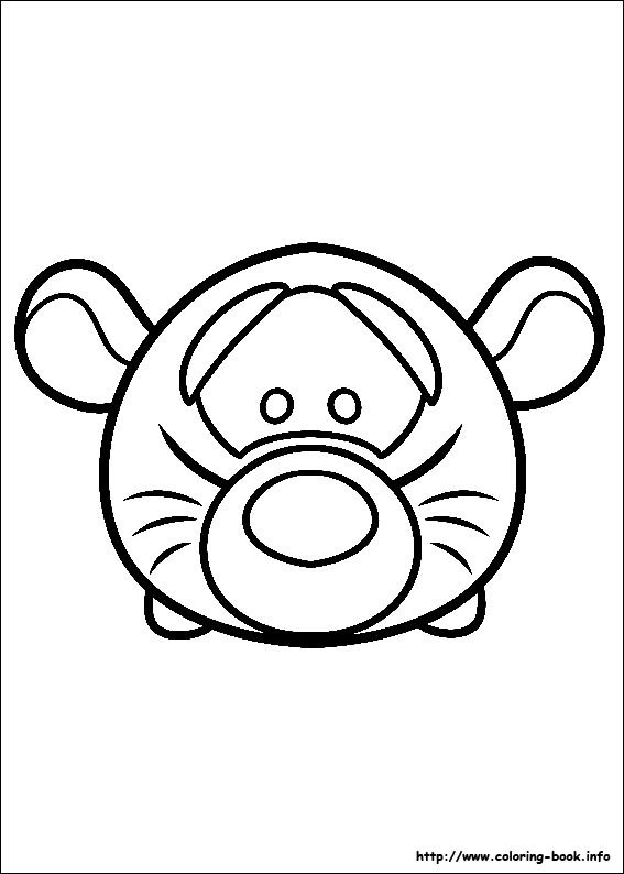 Tsum Tsum coloring picture