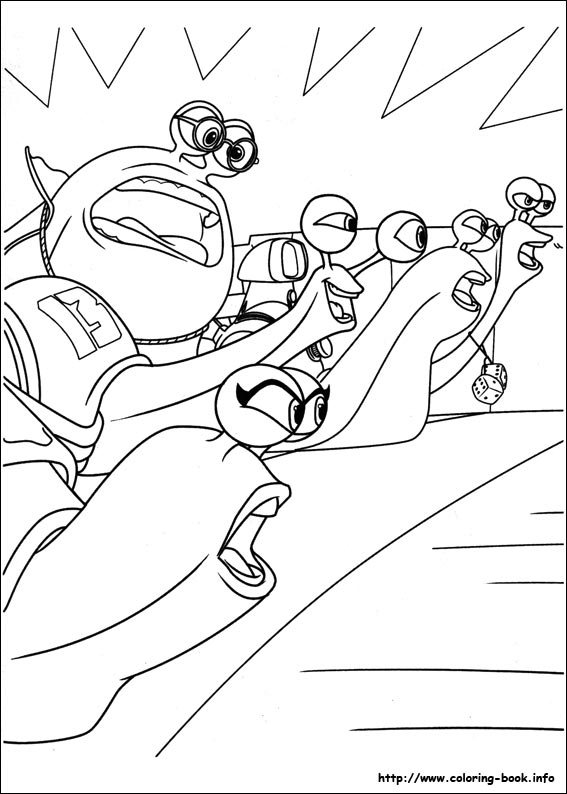 Turbo coloring picture