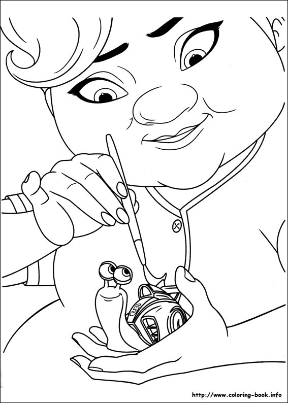 Turbo coloring picture