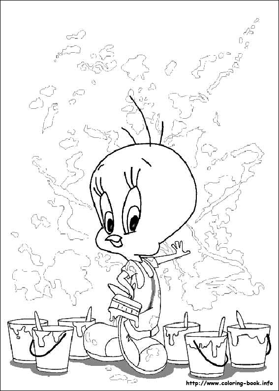 Tweety coloring picture