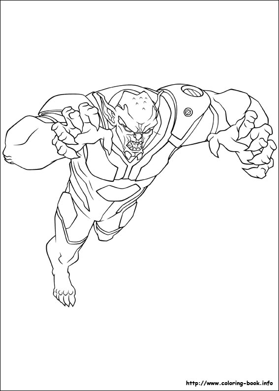 Ultimate Spider-Man coloring picture