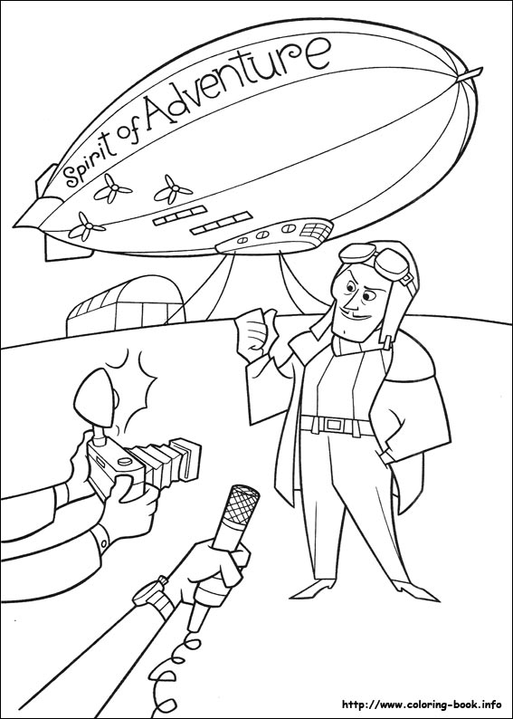 Up coloring picture