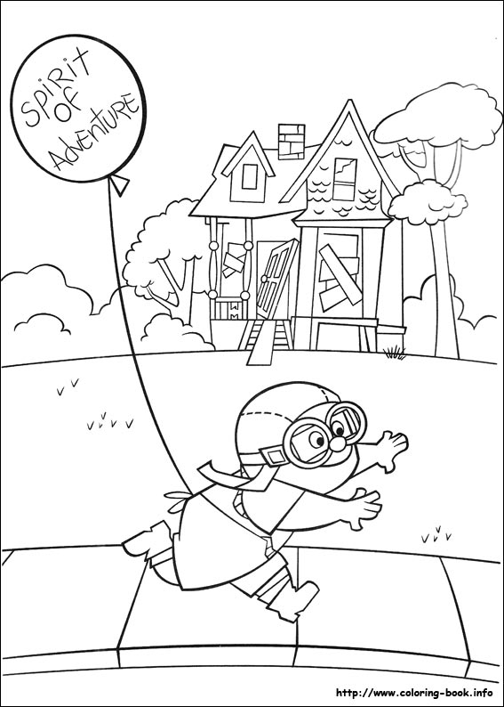 Up coloring picture