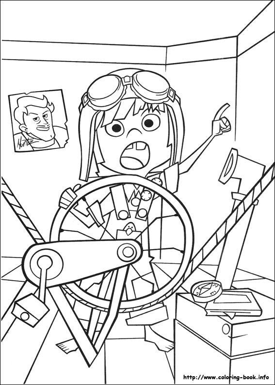 Up coloring picture