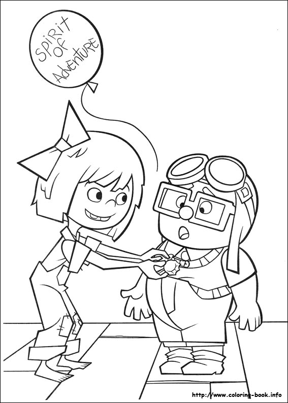 Up coloring picture