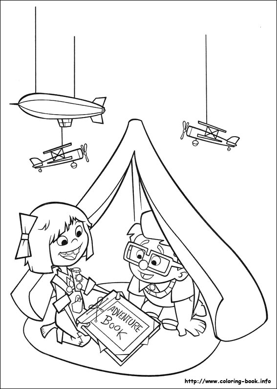 Up coloring picture