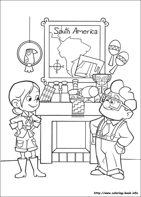 Up coloring picture