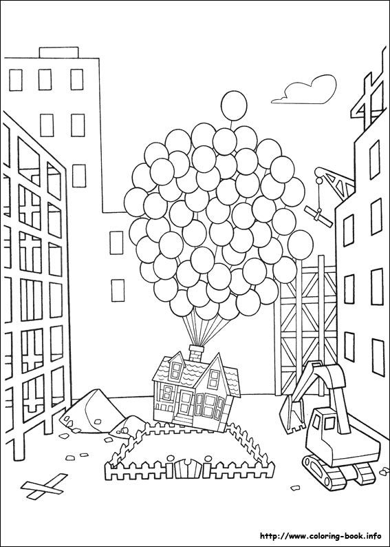 Up coloring picture