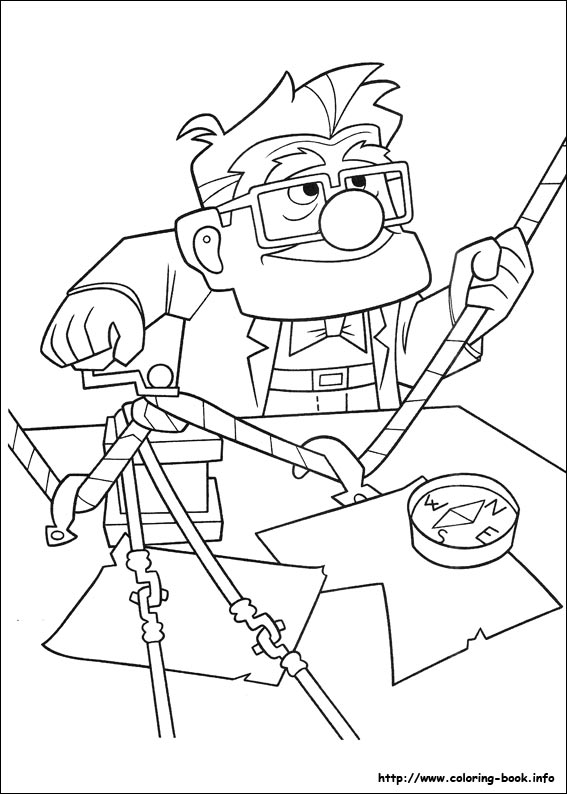 Up coloring picture