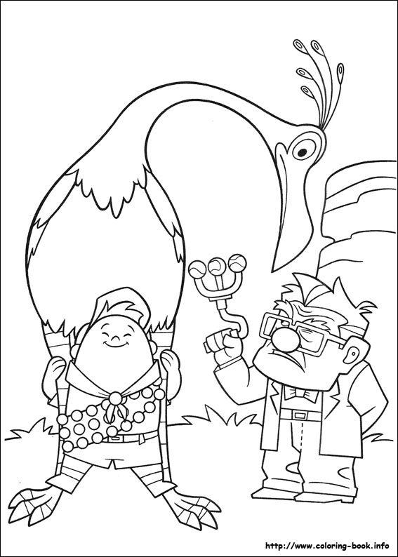 Up coloring picture