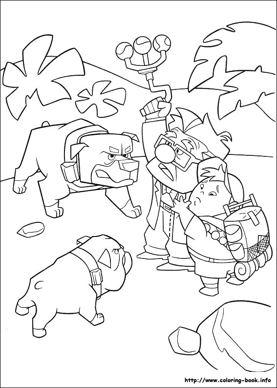 Up coloring picture