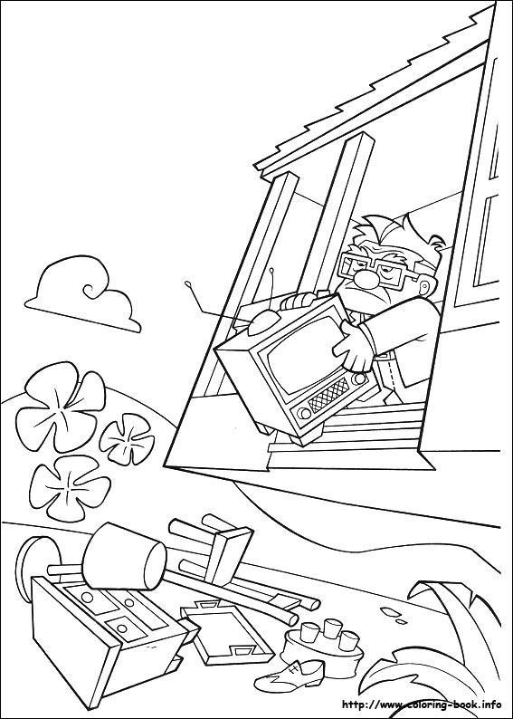 Up coloring picture